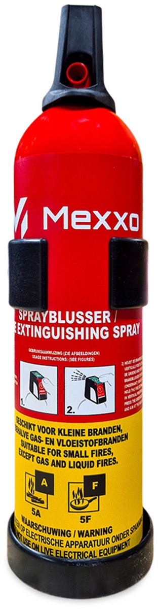 Mexxo Sprayblusser 750ml AF - Inclusief wandbeugel - Vetblusser schuim - PFAS-vrij
