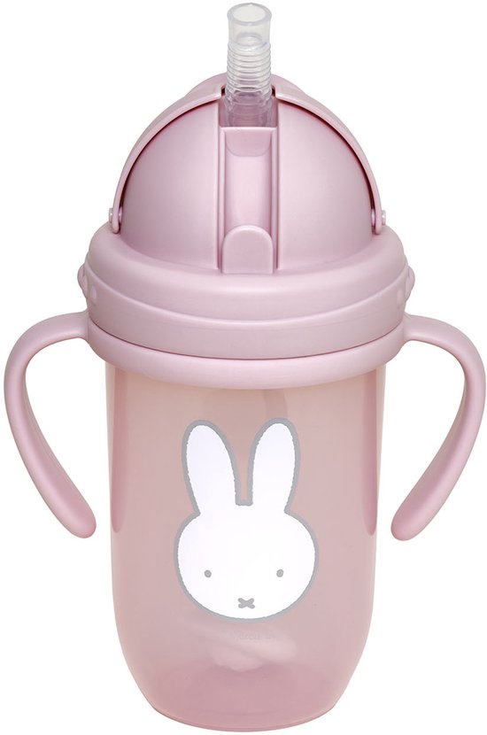 Nijntje Rietjesbeker met Handgrepen - 260 ml - Roze
