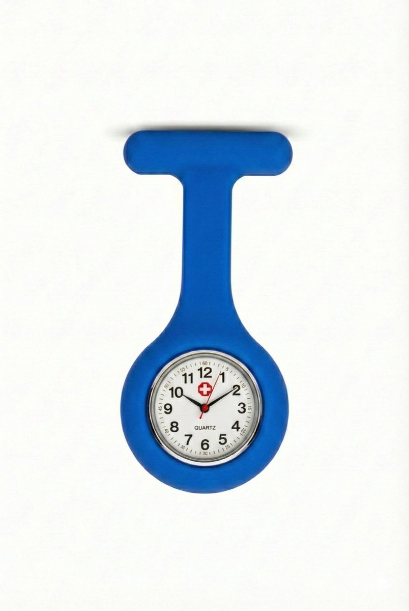 Zorgmorgen - Zusterhorloge - Blauw - Siliconen - Waterbestendig - Verpleegkundige