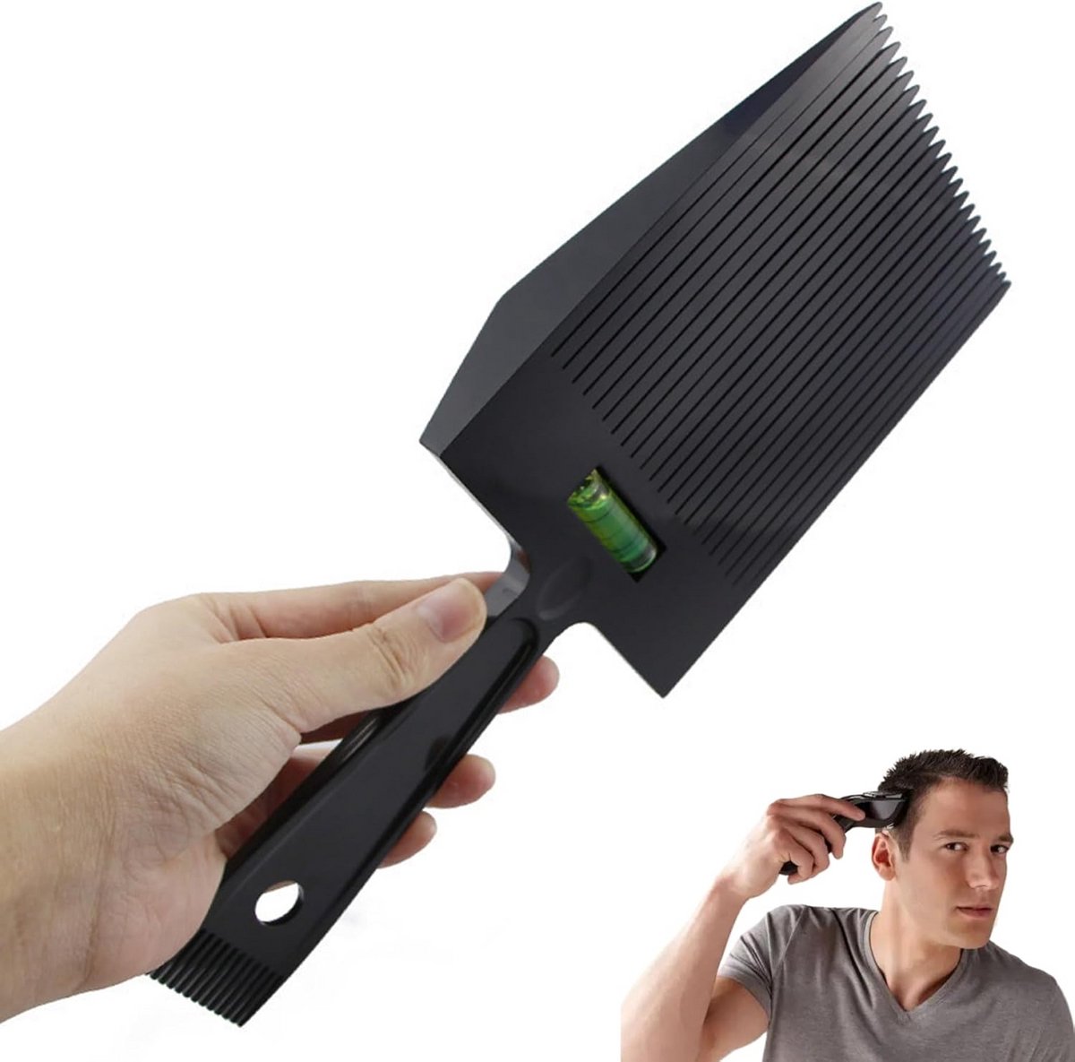 Professionele Platte Topkam met Nivellering voor Nauwkeurig Knippen - Ergonomisch Kappersgereedschap