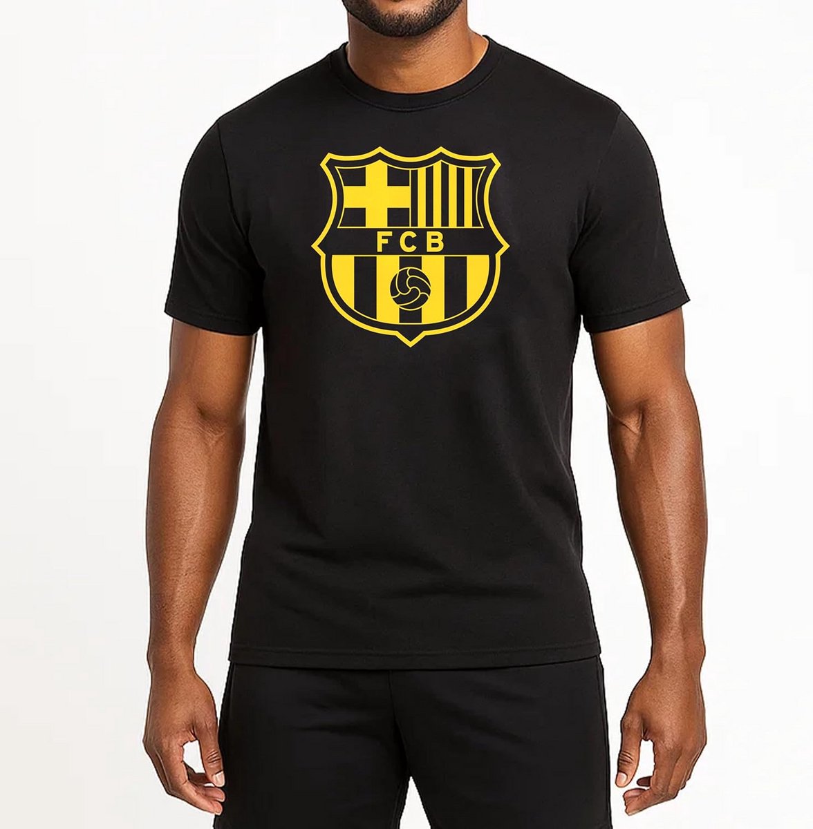 Voetbal T-shirt Korte Mouwen Logo Heren