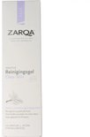 ZARQA Reinigingsgel Clear Skin. Verpakking met tekst "Voorheen Young Pure Skin Cleansing Wash". 0% Parfum, Hypoallergeen.