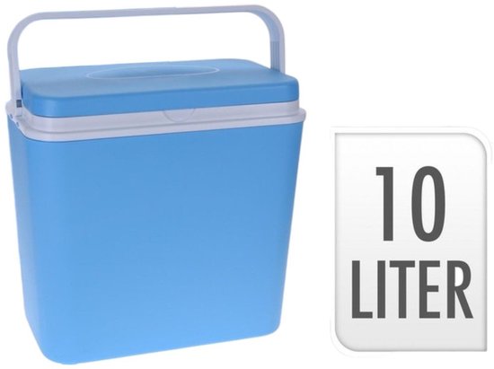 Koelbox van kunststof - 10 liter - Blauw van Merkloos — afbeelding 2