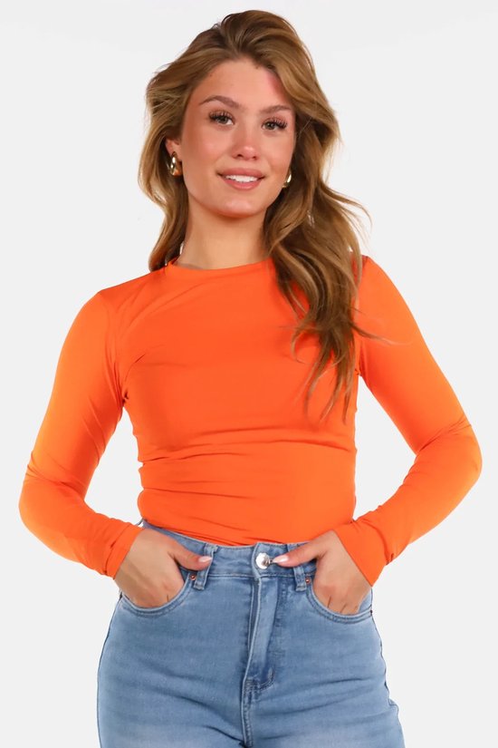 Basic travel body oranje - Koningsdag