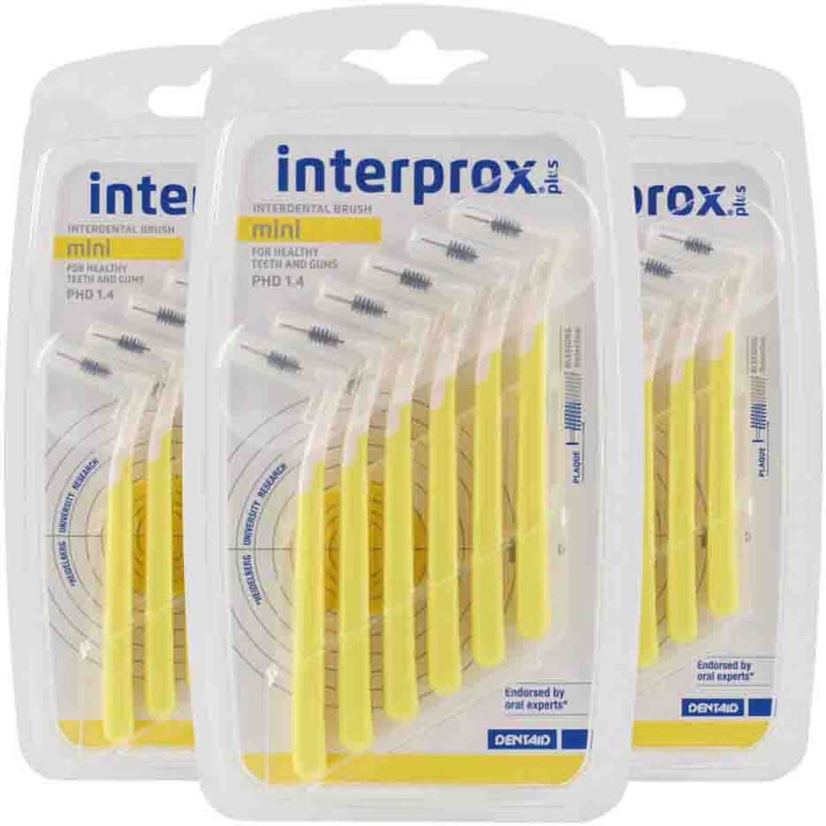 Interprox Plus Mini - 3.0 mm - Geel - 3 x 6 stuks - Voordeelpakket