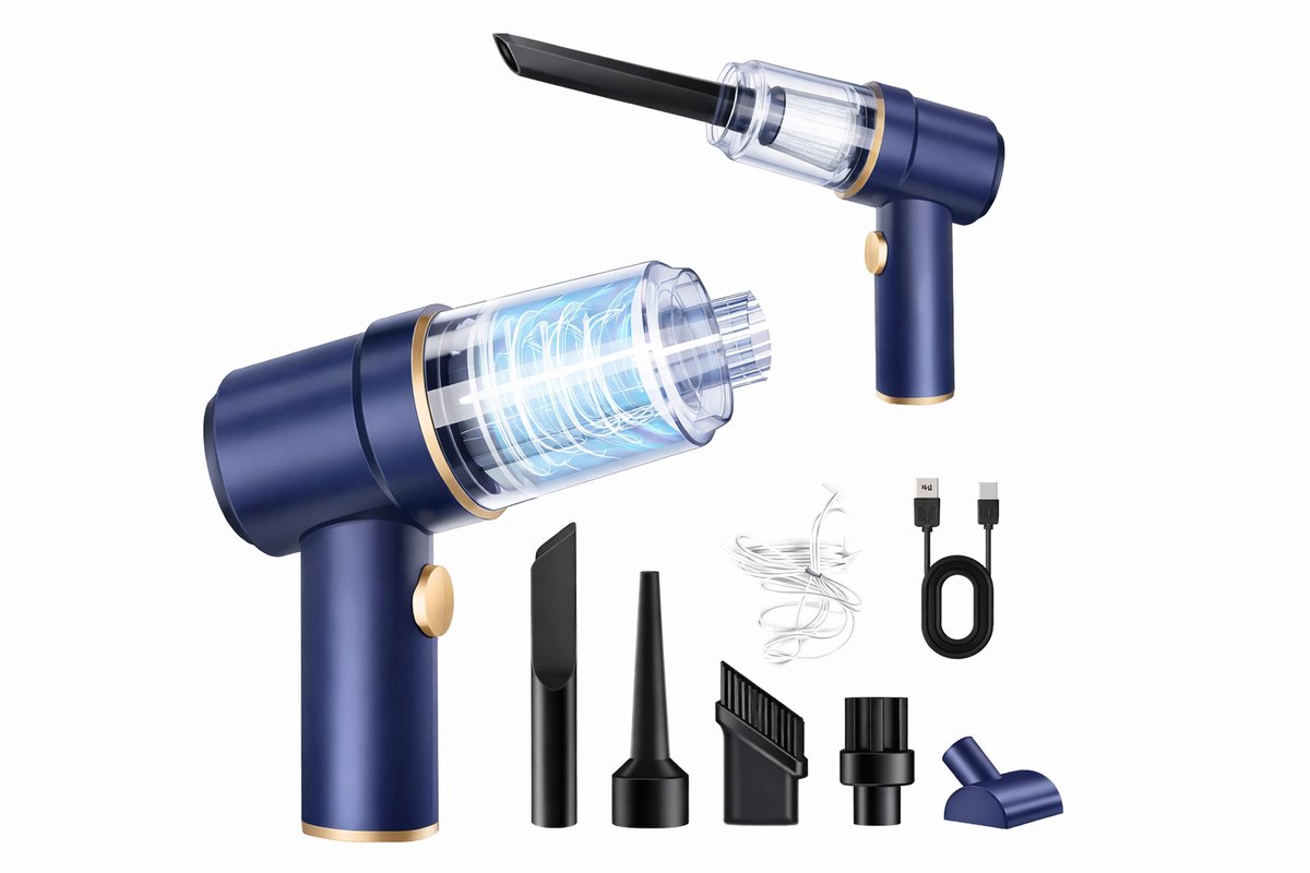 Laiben Draagbare Handstofzuiger 2-in-1 met Zuig- en Blaasfunctie - Zhejiang Laiben Trade Co., - €29,00