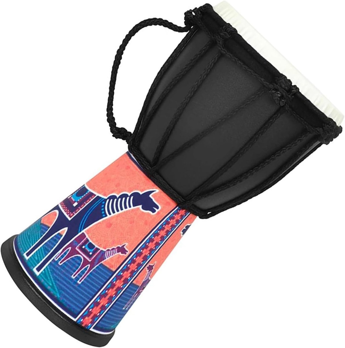 Afrikaanse Trommel - Handtrommel Djembe - Muziek Maken - Direct Bespeelbaar - 4 Inch - Naturel