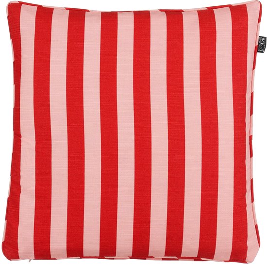 Mica Decorations Kim Outdoor kussen rot - l45xb45xh10cm