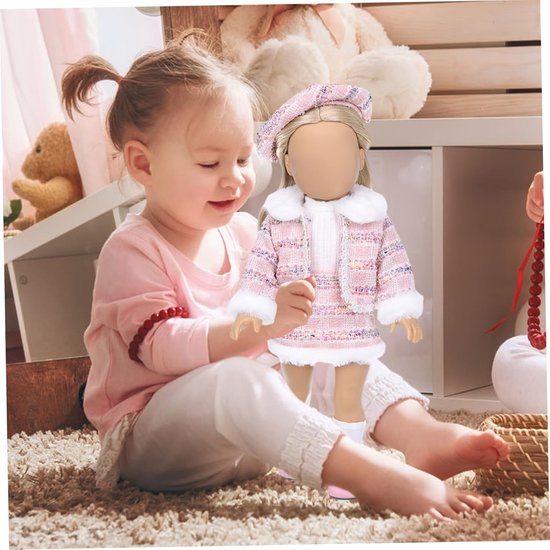 Poppenkleding Set - Pop Pyjama - Poppen Aankleden - Inclusief Accessoires - 18 Inch Poppen - Stijl 1 van Merkloos — afbeelding 3