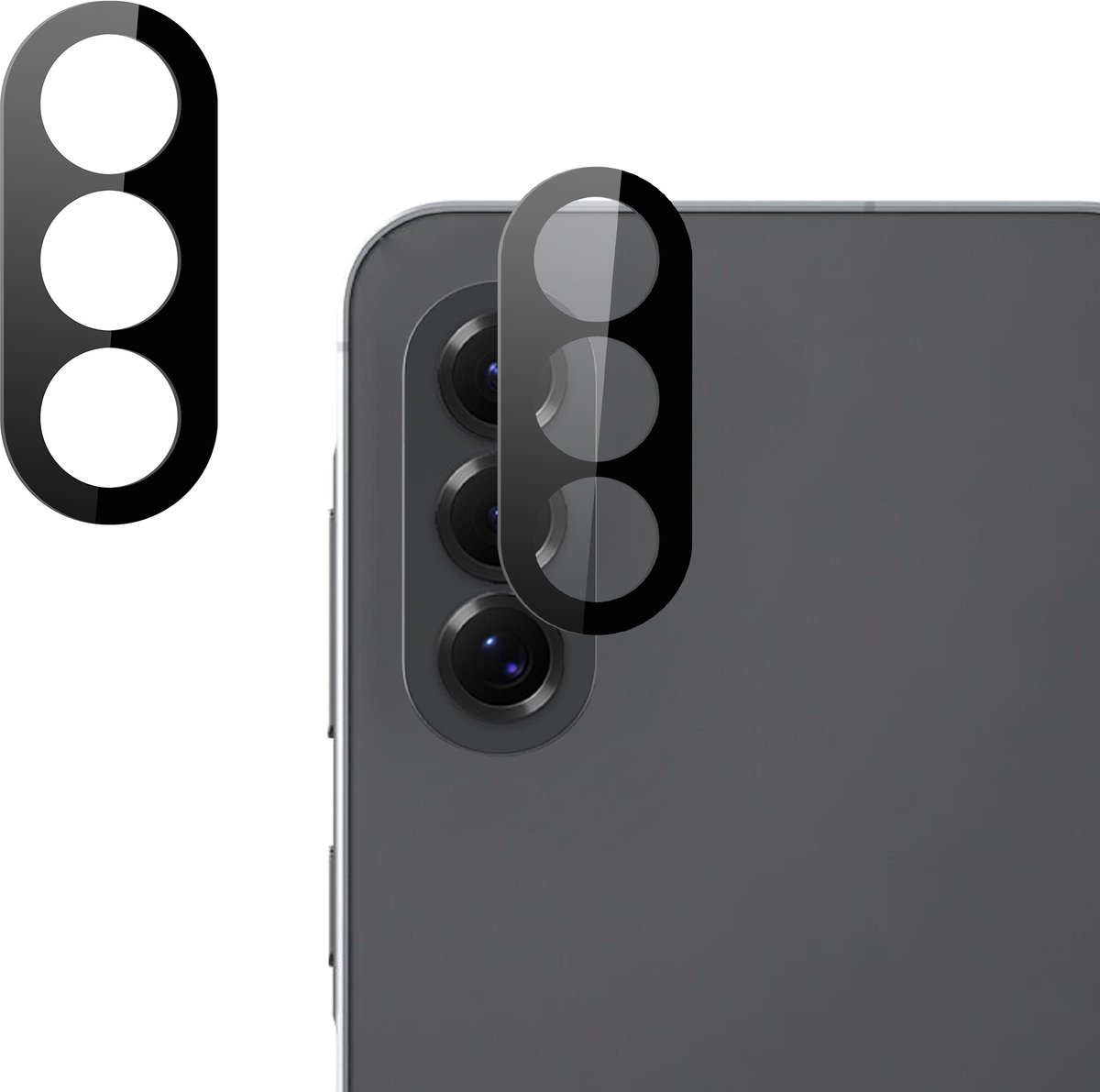 imoshion 2 Pack Camera lens protector geschikt voor Samsung Galaxy A37 / A57 - Zwart