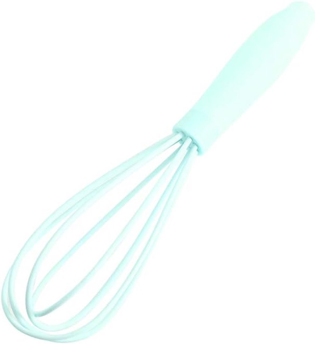 Siliconen Garde - Mini Klopper - Snel Mixen - Flexibel Materiaal - 17 cm Lengte - Cyaan