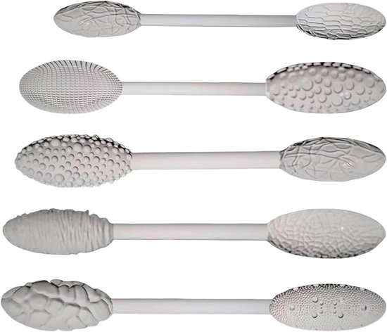 Textuurroller Set - Klei Gereedschap - Ambachtelijk Modelleren - 5 Delige Set - 13 cm - Niet gespecificeerd