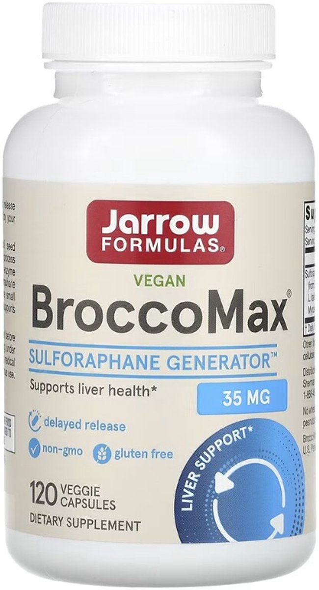 BroccoMax 120 capsules  - broccoli-extract | Jarrow Formulas