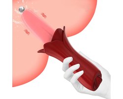 VIN® Sex Toys voor Vrouwen Likkende Tong Vibrator - Vibrators voor Vrouwen - Tong Vibrator - Clitoris Zuiger – Diep Waterdicht – Bef Vibrator met 10 Sterke Standen - Siliconen - Discreet Verzonden
