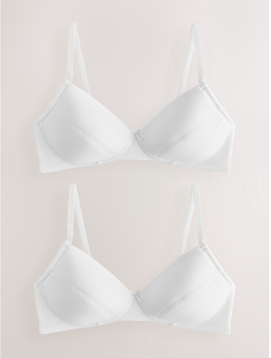 Next - Meisjes - Set van 2 sportbeha's - Wit