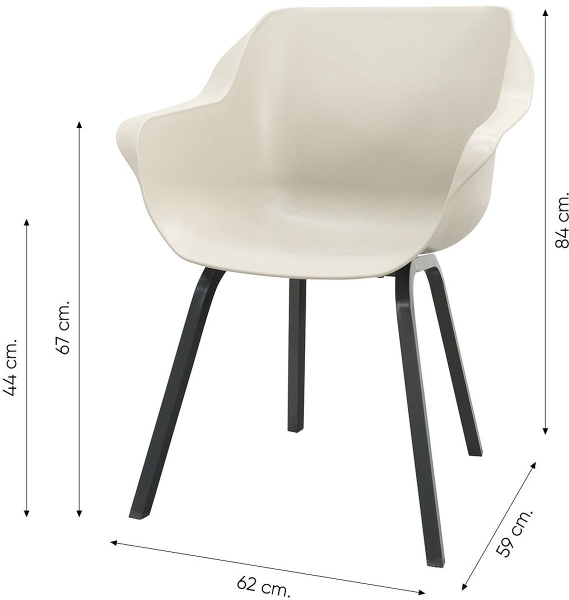 Hartman Sophie/Scotland 6-persoons ovale tuinset 230x115 cm. - Zand/Antraciet – foto 4