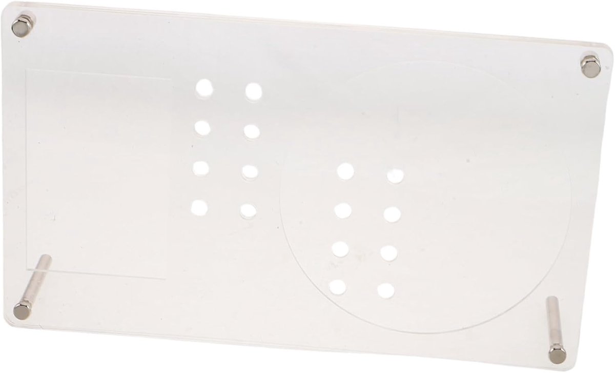 CD Displaystandaard - Platenhouder Rek - Bureau Kantoor - Antislip Kaartsleuf - 247 x 147 x 05 cm - Transparant
