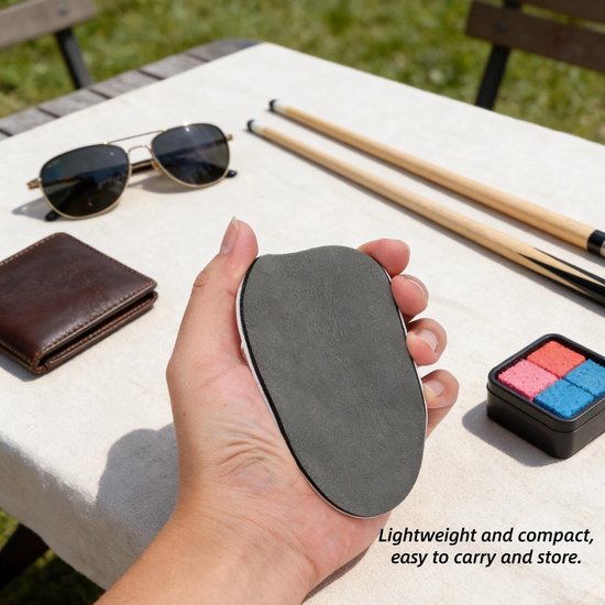 Allecto - Keu As Poetser - Biljartaccessoires - Dubbelzijdig - Onderhoud Keu - Schacht Reiniger - Poolkeu Onderhoud - Blauw - Snooker Keu - Geschik... — afbeelding 4