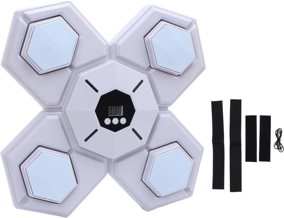 Muziek Boksmachine - Smart Bokstrainer - Thuis Fitness - Bluetooth Connectie - 34 x 34 x 5 cm