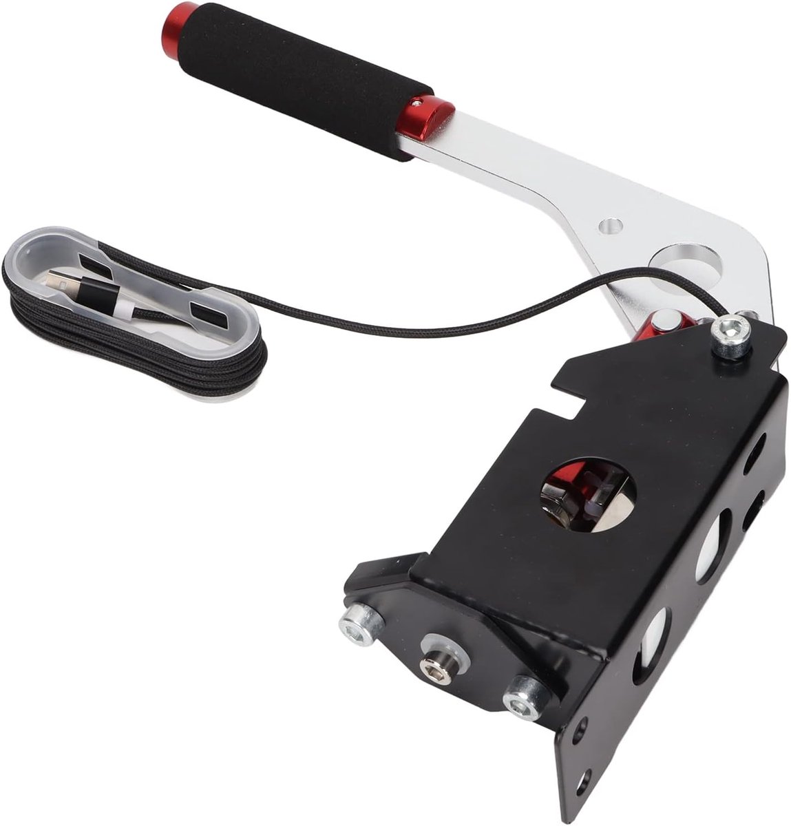 USB Handrem - Sim Race Controller - Race Simulator Spel - Lineaire Drukgevoeligheid - 37x28x10cm - Rood