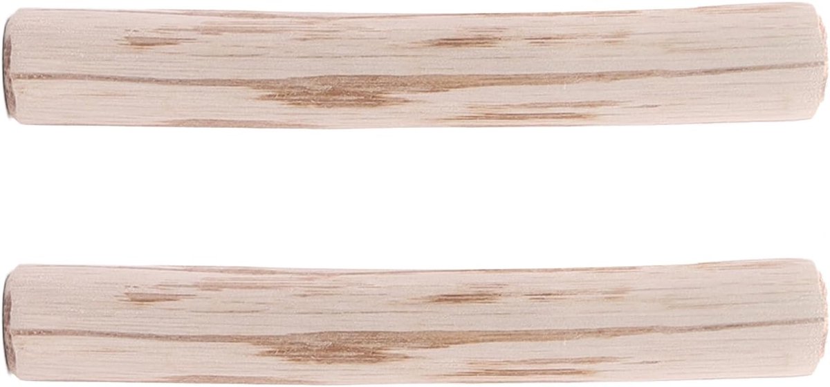 Honden Knaaghout - Kauwspeelgoed Hout - Gebitsverzorging Puppy - Natuurlijk Materiaal - 2 Stuks - Houtkleur