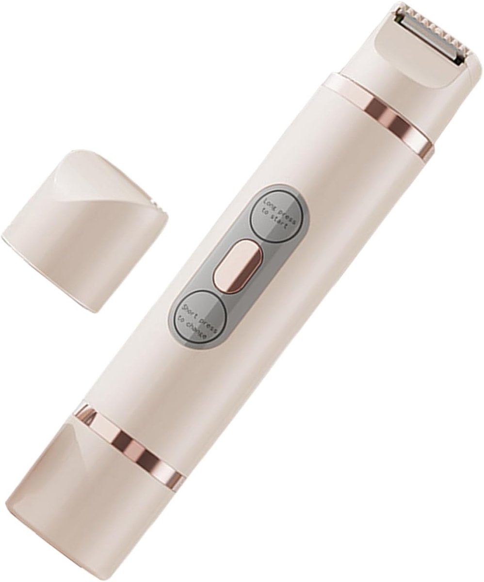 Elektrisch Scheerapparaat - Ontharingsapparaat Vrouwen - Lichaam Gezicht - Dubbele Kop Waterdicht - 16.7 x 3.3 cm