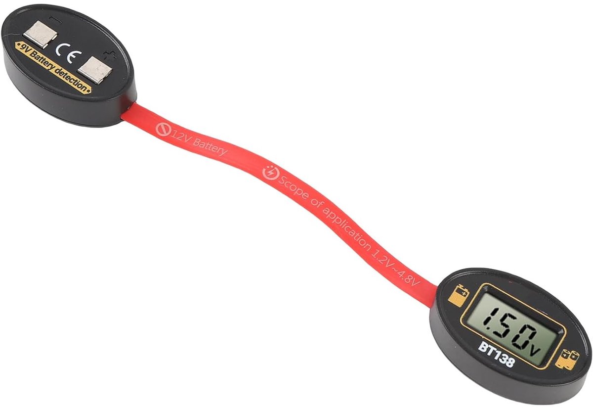 Batterij Tester - Niveaudetector - Batterijen Controleren - Digitaal Display - 1.2-4.8V 9V