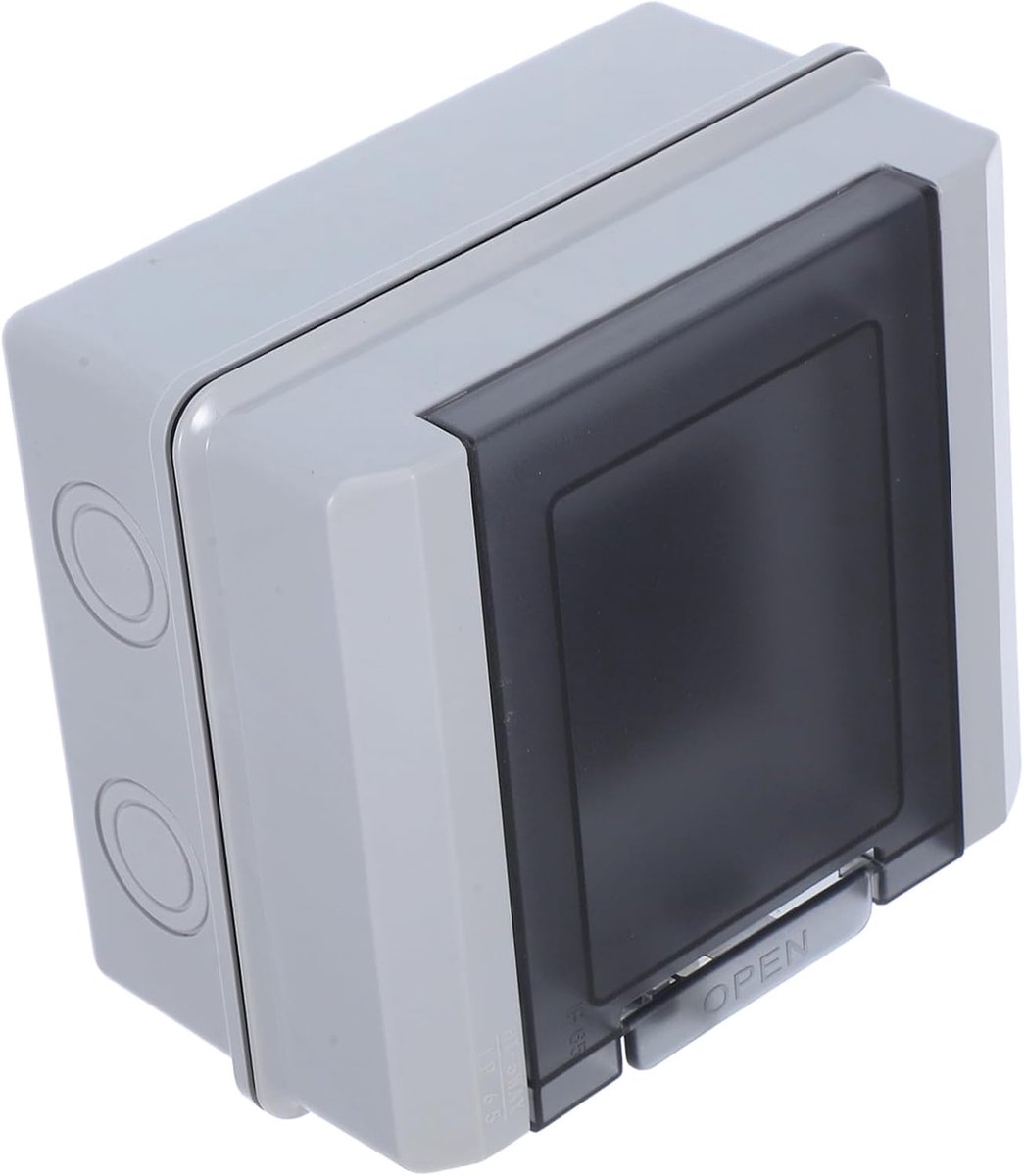 Verdeeldoos - Stroomkast - Elektrische Beveiliging - IP65 Waterdicht - 16x14x9cm - Grijs