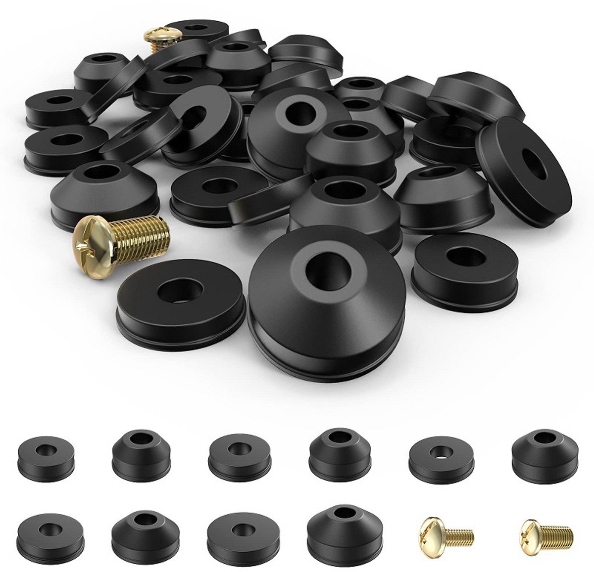 Kraanpakking, kraan repareren, O-ring, rubberen afdichting, B-set