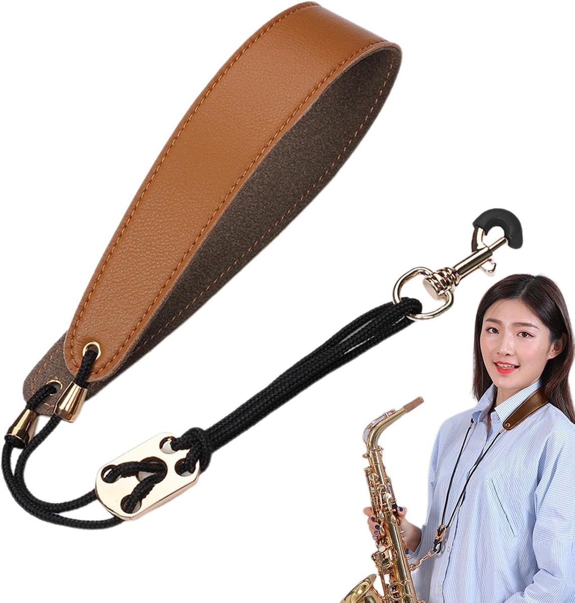 Saxofoon Draagband - Nekband Schouderharnas - Muziek Maken - Verstelbare Lengte - 52 x 4 cm