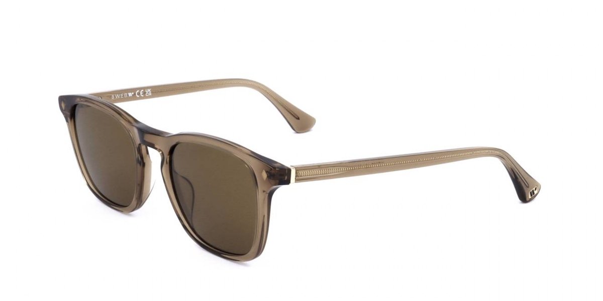 Web WE0327 Shiny dark brown 50/20/145 MAN Zonnebrillen