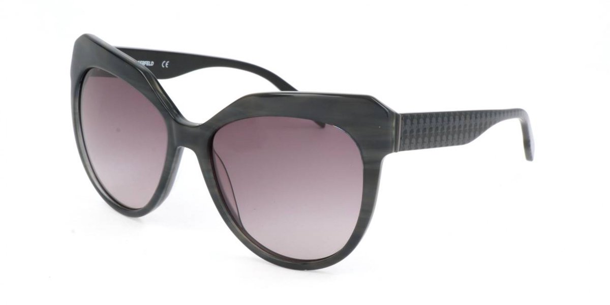 Karl Lagerfeld KL930S Grey striped 58/17/140 WOMAN Zonnebrillen