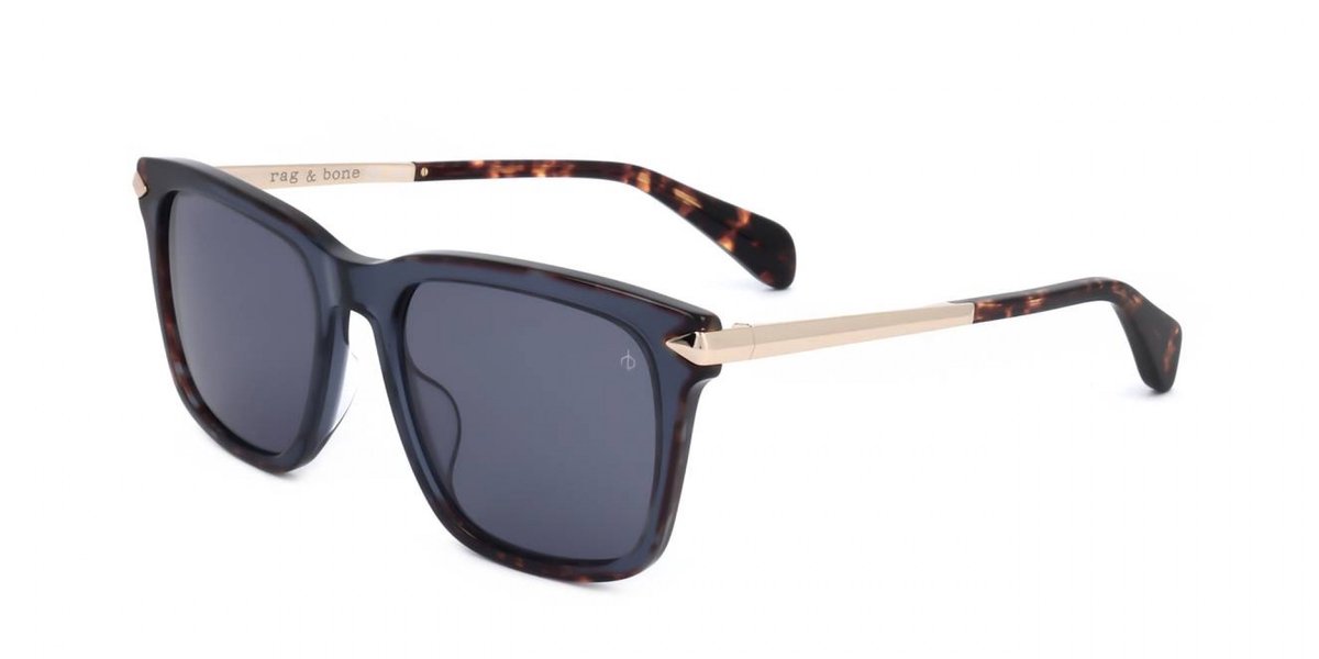 Rag & Bone RNB5044/S Blue havana 53/19/145 MAN Zonnebrillen