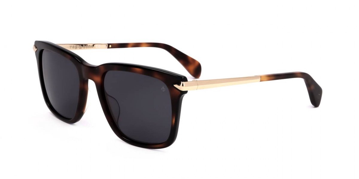 Rag & Bone RNB5044/S Havana black 53/19/145 MAN Zonnebrillen