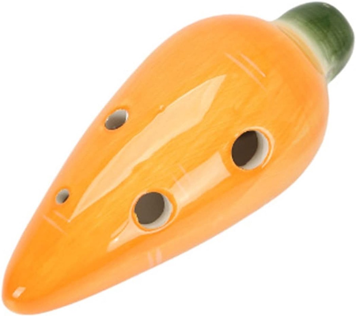 Ocarina Muziekinstrument - 6-gaats Fluit - Muziek Leren - Handgemaakt Keramiek - Aardetinten