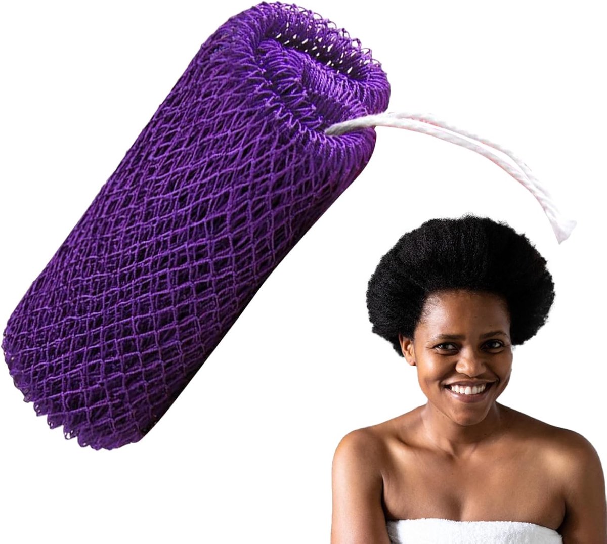 Douche Spons - Badaccessoire - Lichaamsreiniging - Schuimrijk - 35x60 cm