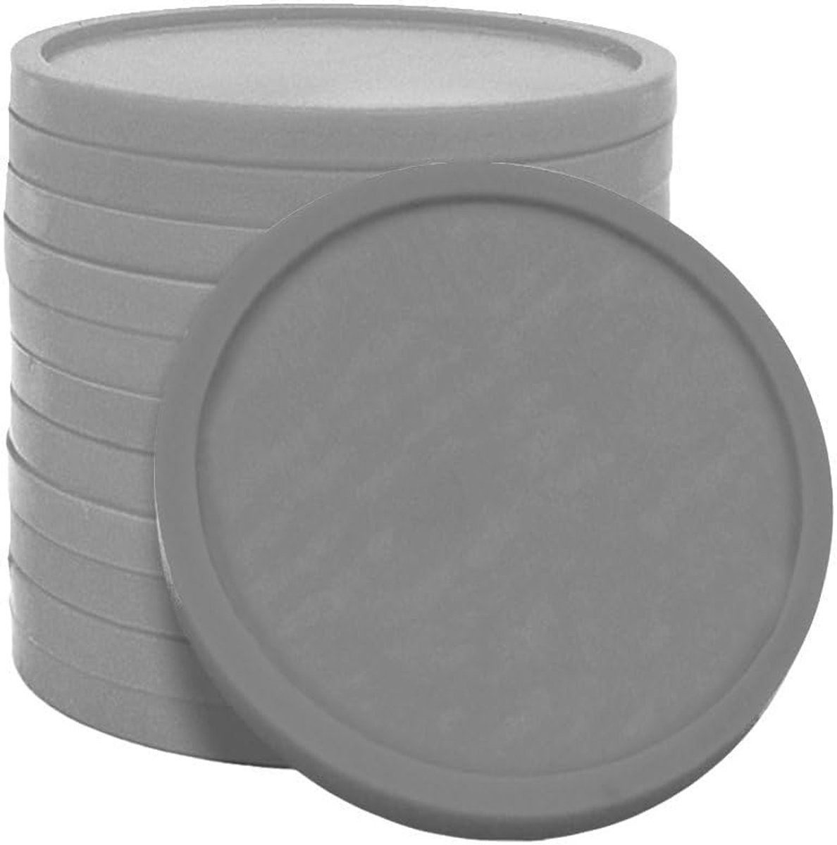 Blanco Munten - Consumptie Jetons - Evenementen Betaalmiddel - Stevige Plastic Zak - Diameter 29mm - Grijs