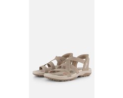 Skechers REGGAE SLIM - STRETCH FLEX Dames Sandalen - Taupe