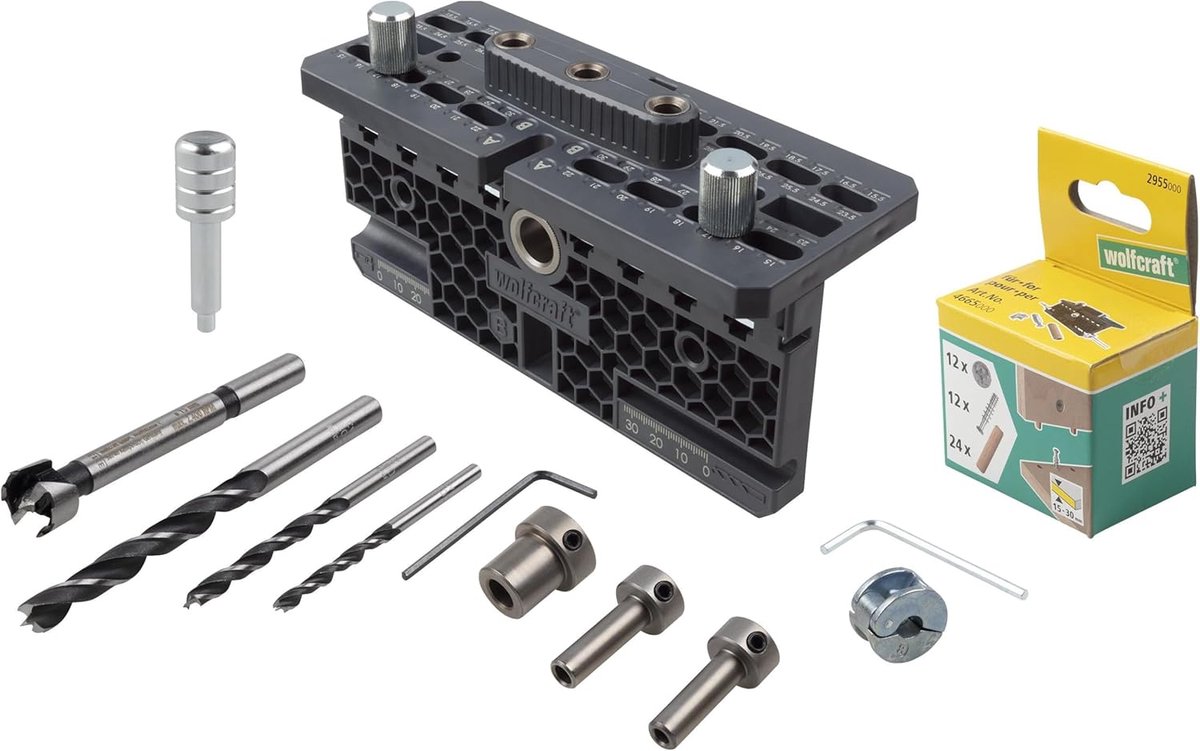 Meubelverbinding Set - Schroefverbindingen - Meubelbouw - Complete Boormal - Universeel - Divers