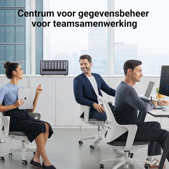 UGREEN NASync DXP8800 Plus 8-Bay Desktop NAS, Intel i5 1235u 10-Core CPU, 8GB DDR5 RAM, 128GB SSD, 2 * 10GbE, 2 * M.2 NVMe-aansluitingen, 8K HDMI, 2 * TBT4, Network Attached Storage (schijfloos) van Merkloos — afbeelding 2