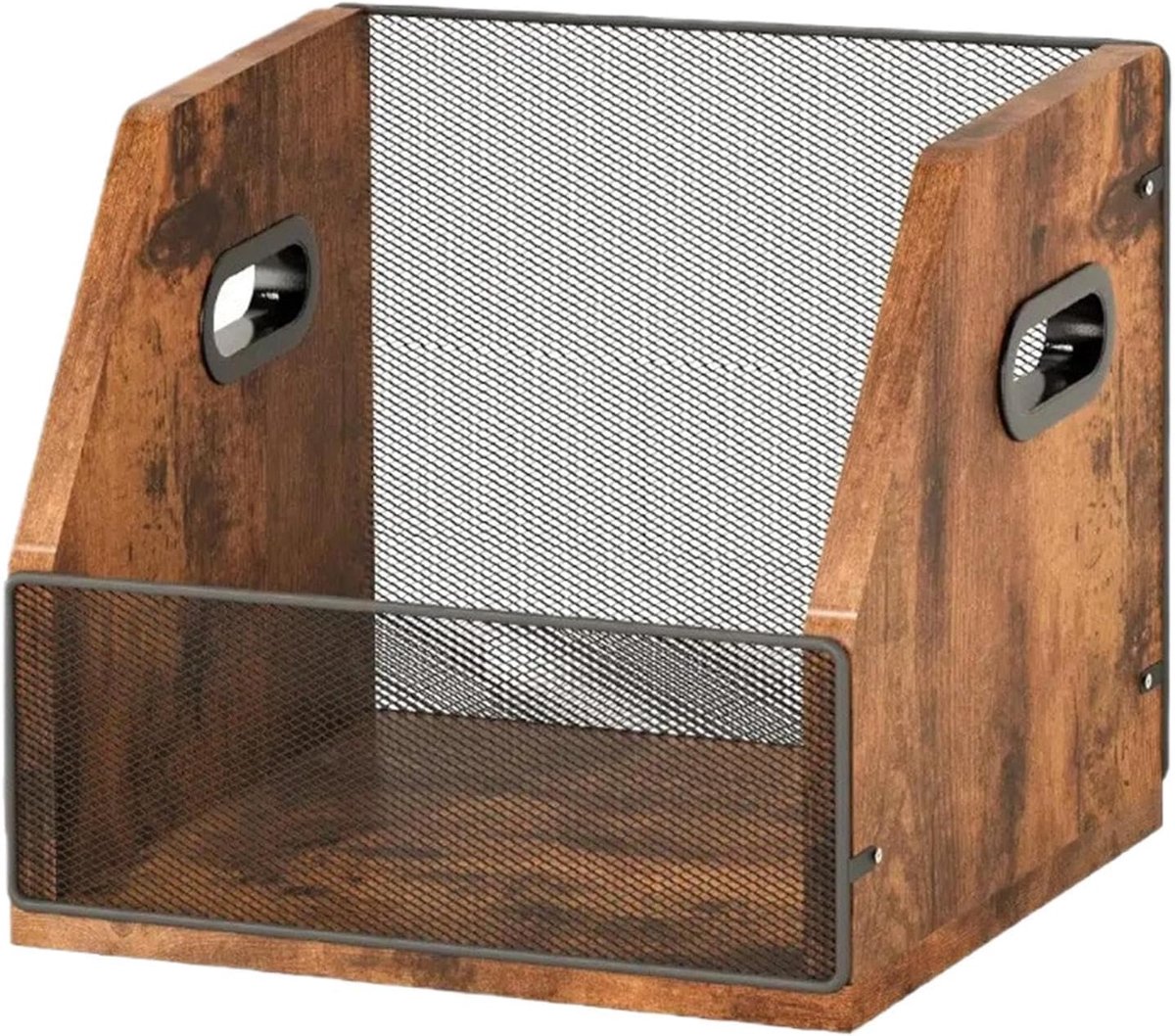 Schijfopslag Houder - Album Organizer - Muziek Display - Retro Design - 40 x 332 x 1 cm