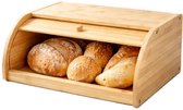 Boîte à pain Ceruzo Bambou – Boîte à pain avec volet roulant – 38 cm