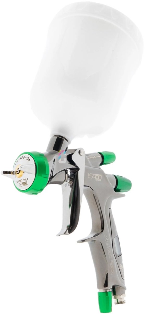 Iwata LS400 Base Series 2 Verfspuit met Digitale Manometer + bovenbeker - 1,3mm