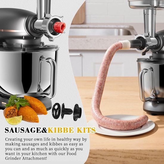 Keukenmachine - Mixer - Bakken en Koken - 1500 Watt Kracht - 10 Liter Kom - Donkergrijs — afbeelding 4