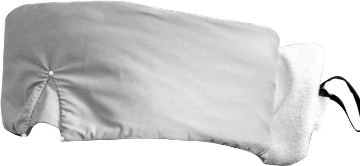 Oogafdekking Slaapmasker - Reis Masker - Ontspanning Tijdens Reizen - Verkoelende Ijszijde Stof - 72 x 7.5 cm - Zwart