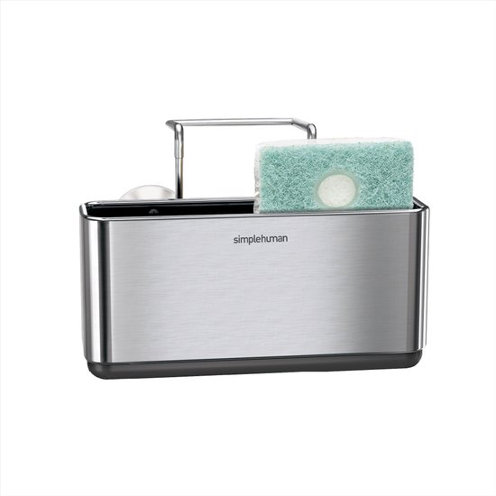 SimpleHuman RVS Gootsteenorganiser - 17x16x11 cm - Zilver
