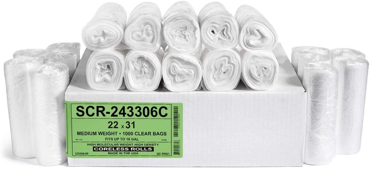 Vuilniszakken - Afvalzakken - Huishoudelijk Gebruik - Hoge Dichtheid - 12-16 Gallon