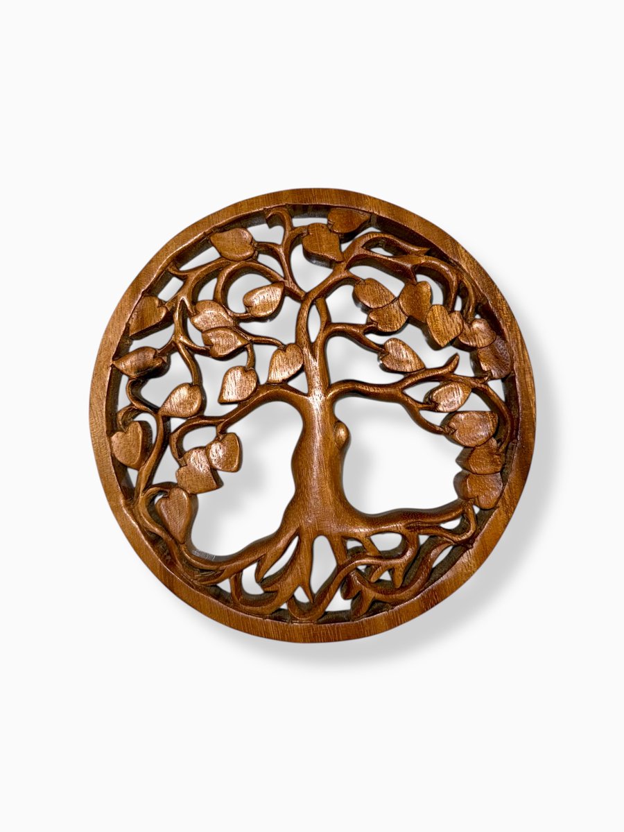 Levensboom van hout 20 cm/Life Tree handgemaakt