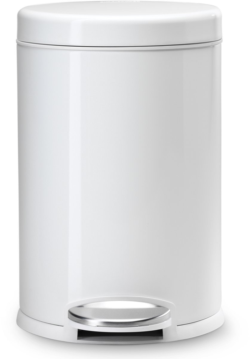 Simplehuman Prullenbak - 4,5 l - Wit