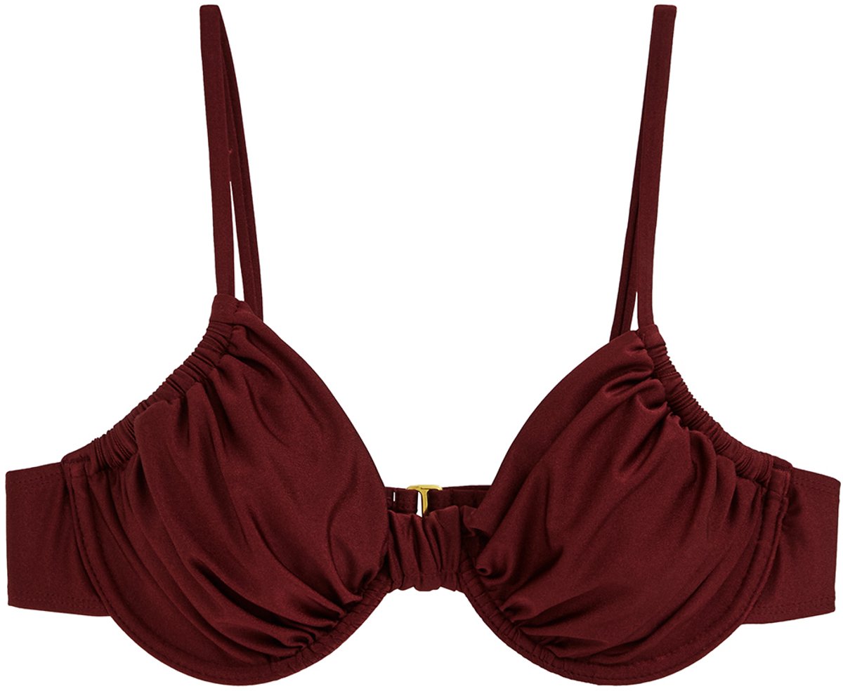 WE Fashion Dames bikini top Vintage red